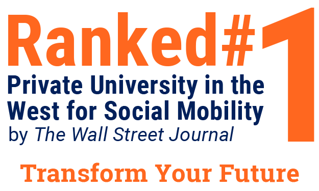 Ranked number 1 private university in the west for social mobility by the WSJ