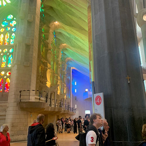 Interior of La Sagrada