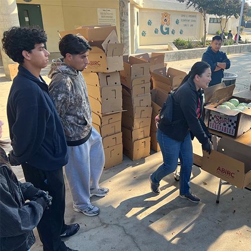 Image of volunteers helping