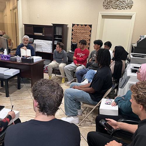 Photo of students at an Islamic center