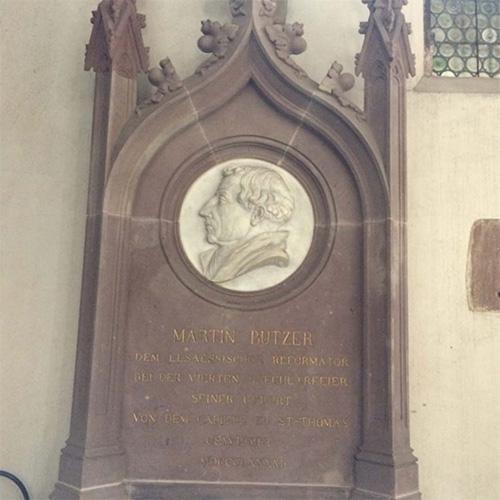 Photo of memorial monument to Martin Bucer