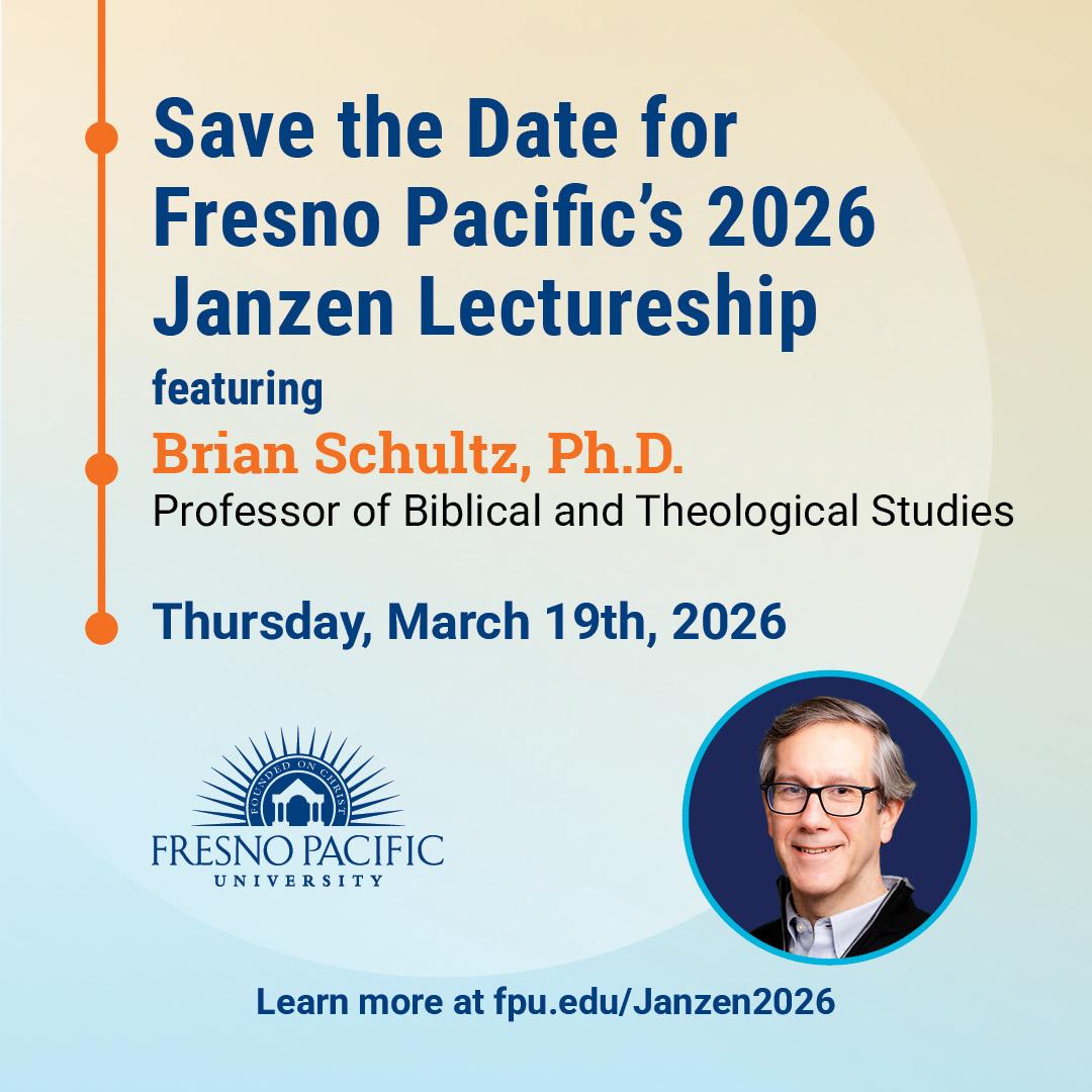 Save the Date graphic for 2026 Janzen Lectureship