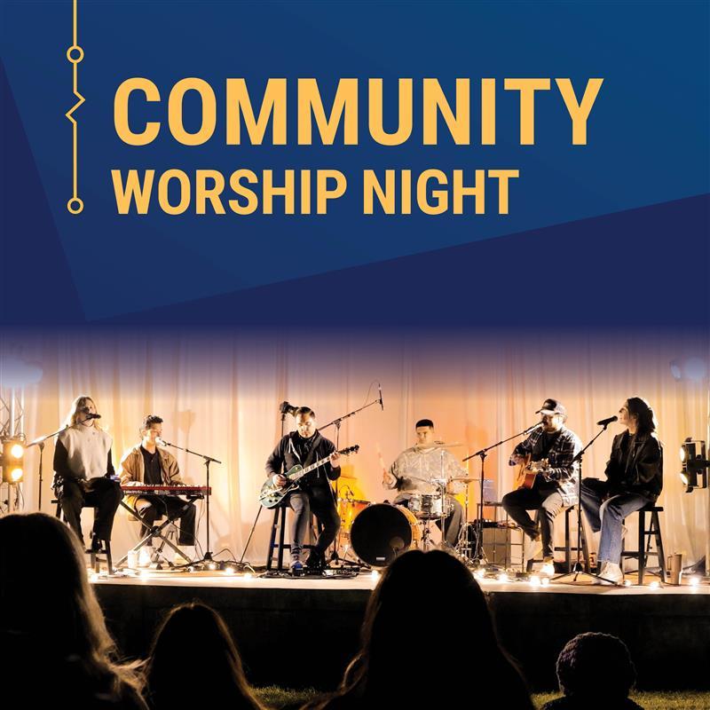 Graphic of Community Worship Night