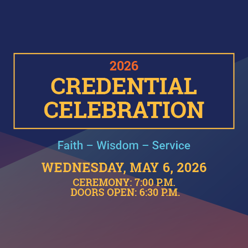 2026 Credential Celebration graphic