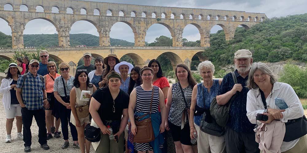 Pont Du Gard group photo