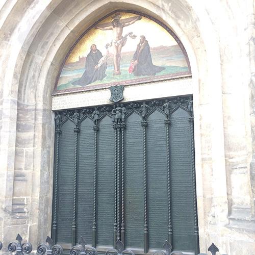 Doors of Castle Church in Wittenberg, Germany