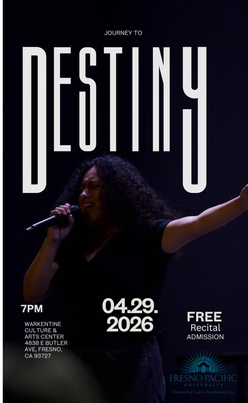 Destiny Rosales music recital poster