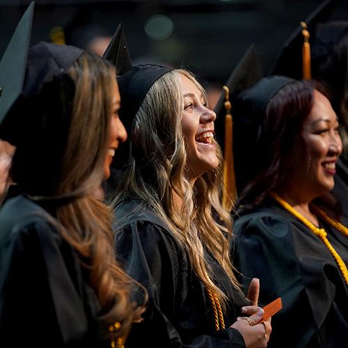 Side profile of FPU graduates
