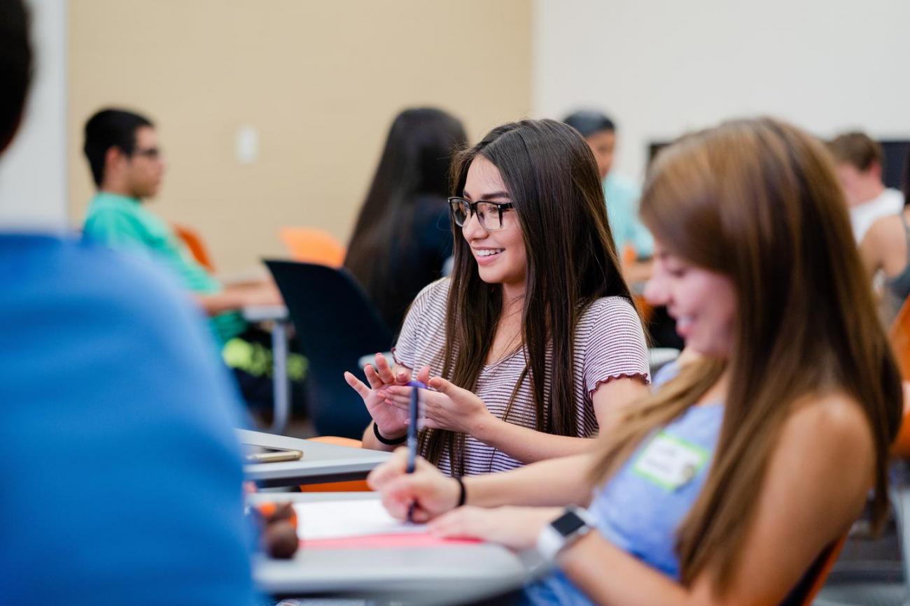 STEM Realm attendees in a classroom