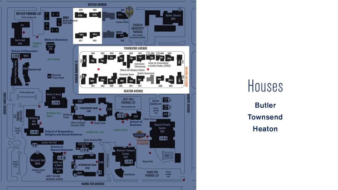 Map of houses