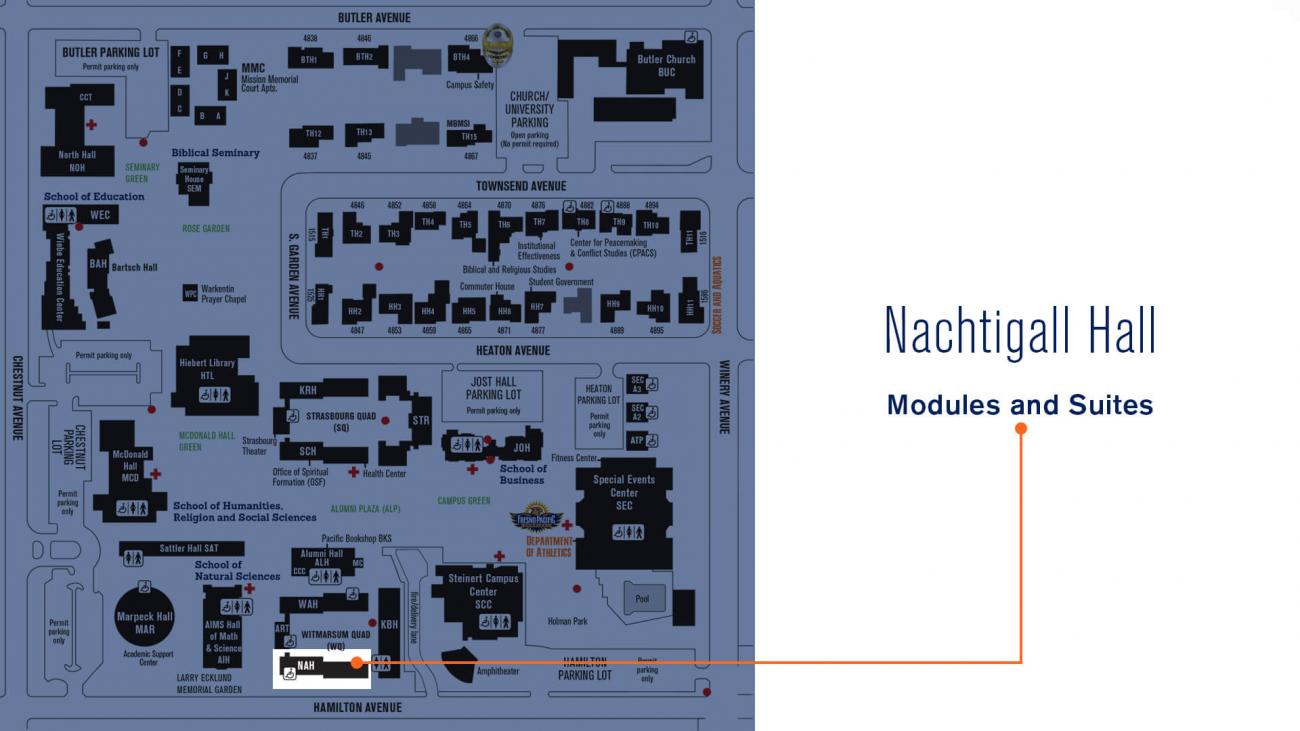 Nachtigall Hall map