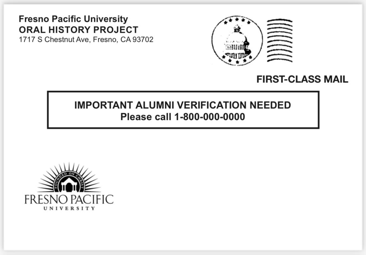 Picture of first class mail