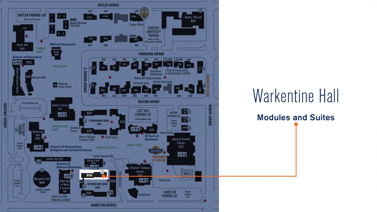 Warkentine Hall map