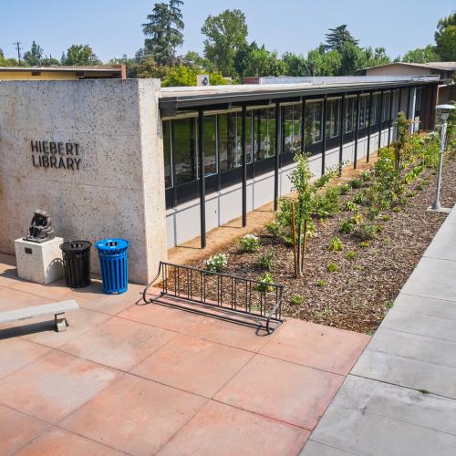 Exterior view of Hiebert Library