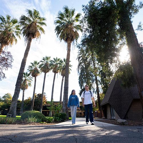 FPU students walking on campus