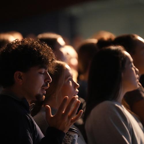 Photo of attendees at FPU Chapel Hour