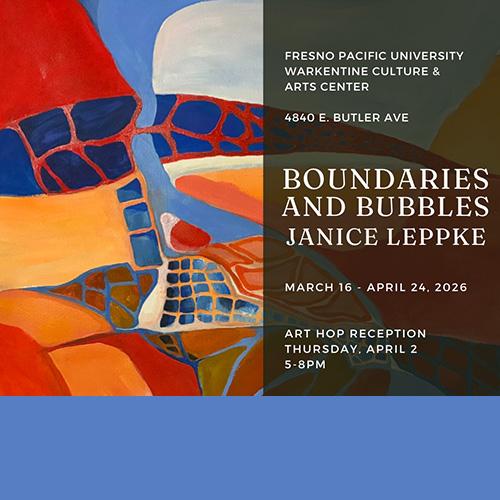 Graphic of ArtHop Reception for Janice Leppke