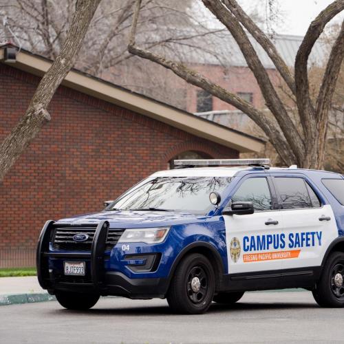 Campus Safety vehicle parked