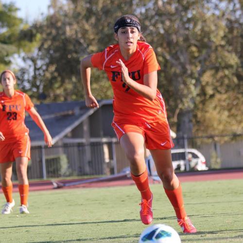 Soccer player pursuing the ball