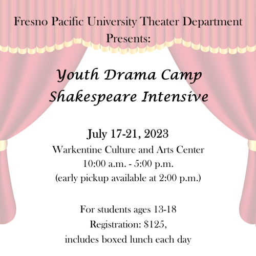 Youthe Drama Camp Shakespeare Intensive