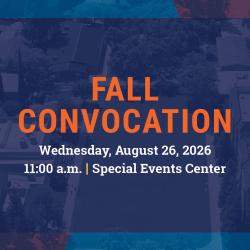 FPU Fall Convocation graphic