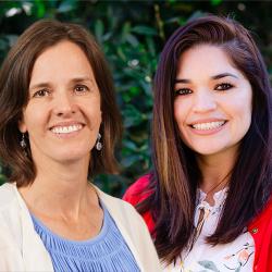 FPU professors Tracy Vilanova and Laura Gonzalez smiling