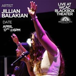 Jillian Balakian music recital poster graphic