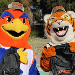 Sunny the Sunbird and Reedley College Tiger