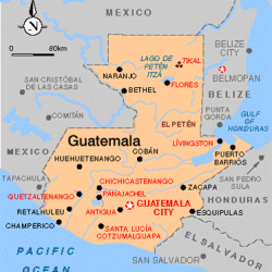Map of Guatemala