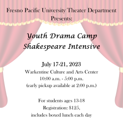Youthe Drama Camp Shakespeare Intensive